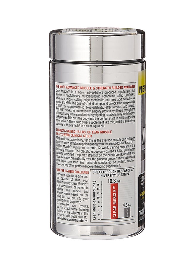 MuscleTech - Clear Muscle Dietary Supplement - Unflavoured - 168 Capsules - Image 1