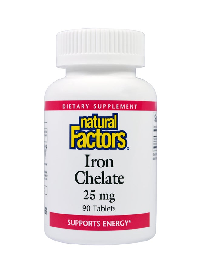 natural Factors - Iron Chelate 90 Tablets - Image 1