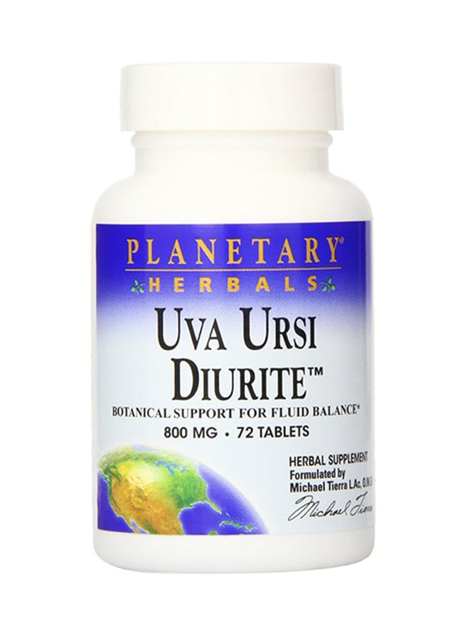 PLANETARY HERBALS - Uva Ursi 72  Tablets - Image 1