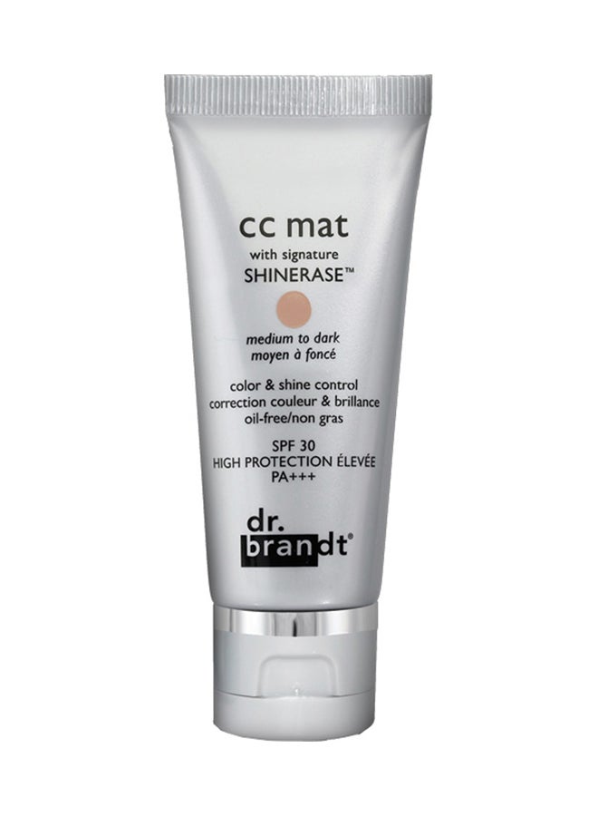 dr. brandt - CC Matte With Signature Shinerase Cream SPF30 Medium To Dark 30ml - Image 1