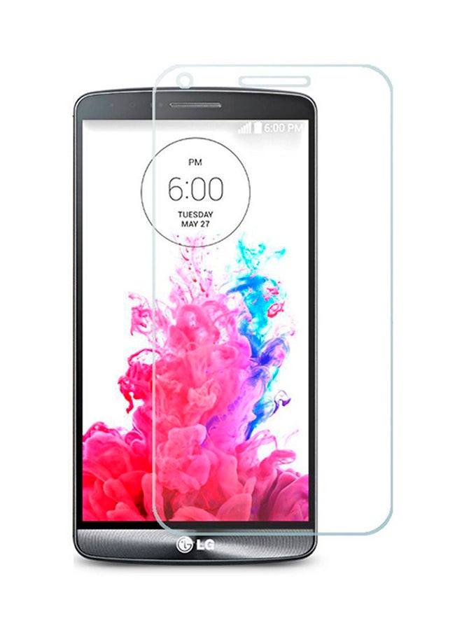 إينيكس لاصقة حماية الشاشة من الزجاج المقوى المقاوم للصدمات لهاتف LG G3 شفاف