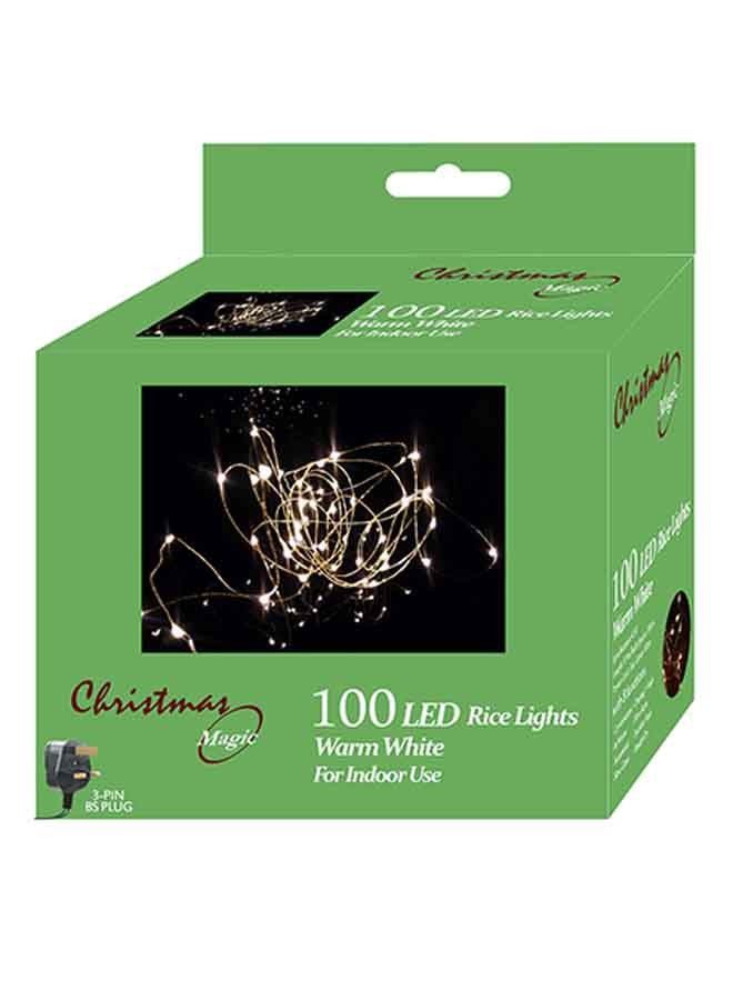 CHRISTMAS MAGIC 100-LEDs Christmas Decorative Rice Lights White Standard 