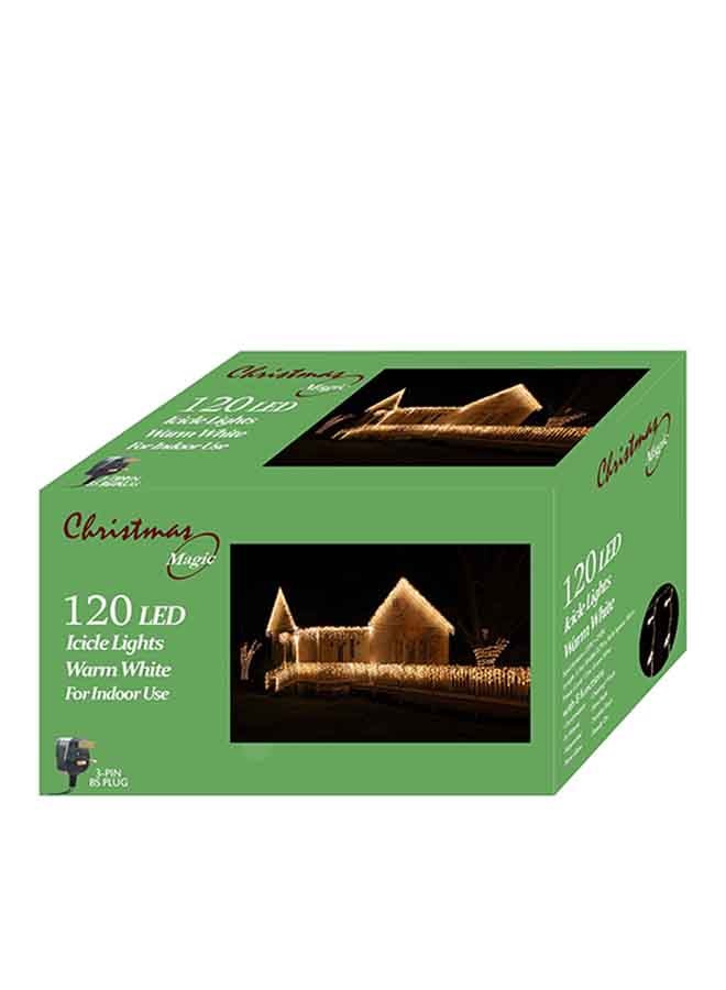 CHRISTMAS MAGIC Christmas Decorative LED Icicle Lights White Standard