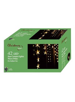 Christmas Decorative LED Star Curtain Lights White Standard