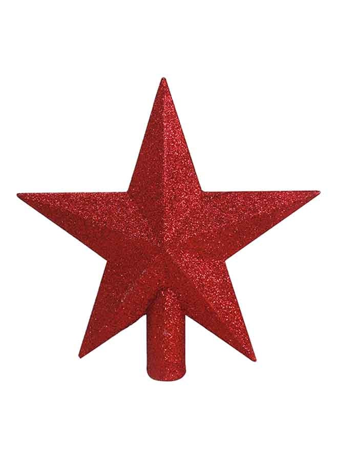 CHRISTMAS MAGIC Glitter Tree Top Red 20cm  - Image 1