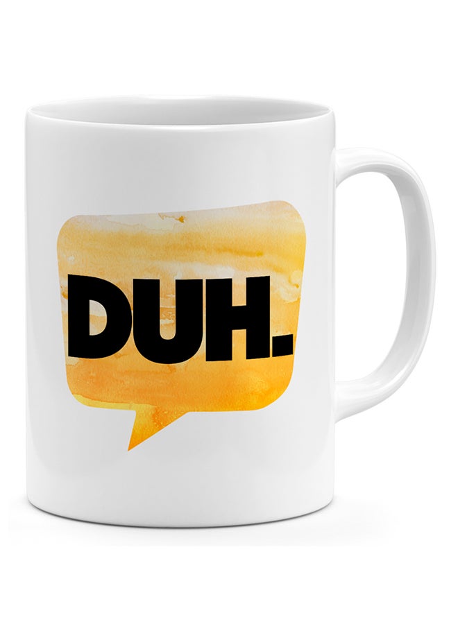 لاود يونيفيرس قدح قهوة - بتصميم الألوان المائية بكلمة هااا أبيض