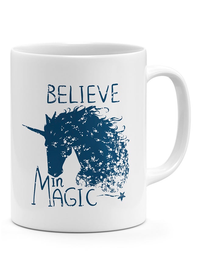 LOUD UNIVERSE Believe In Magic Unicorn - Coffee Mug White 