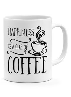 LOUD UNIVERSE Happiness Is A Cup Of Coffee - Coffee Mug White 