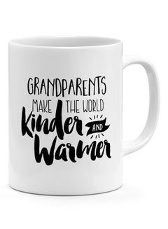 LOUD UNIVERSE Kinder And Warmer Grandparents - Coffee Mug White 