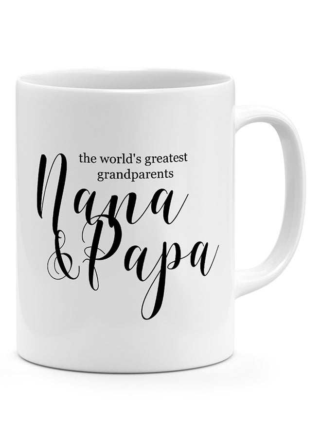 LOUD UNIVERSE World Greatest Nana And Papa - Coffee Mug White 