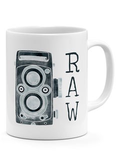 LOUD UNIVERSE Raw Vintage Camera Coffee Mug White 