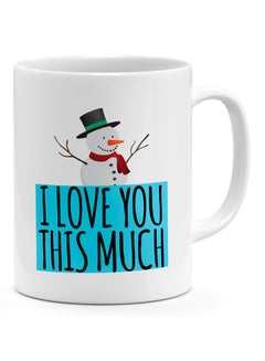 LOUD UNIVERSE I Love You This Much Winter - Coffee Mug White 