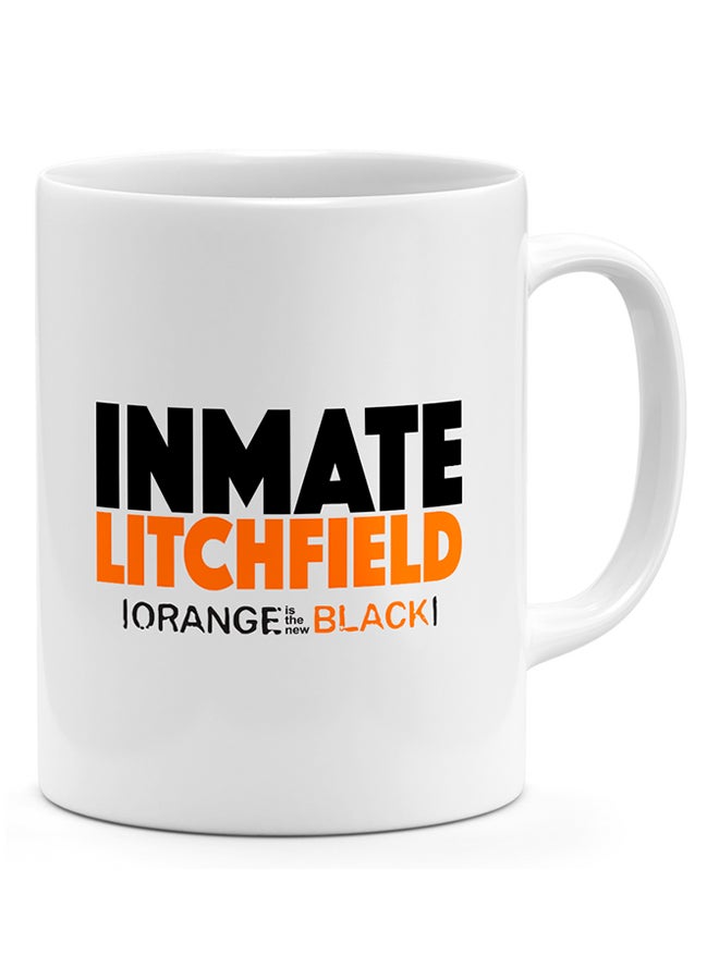 LOUD UNIVERSE Inmate Litchfield Orange Is The New Black - Coffee Mug White 