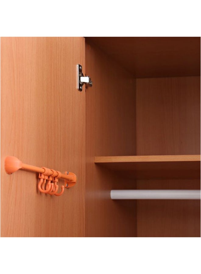 AE 2 Door Wooden Lock Cabinet Beige 90x190x55centimeter  - Image 4