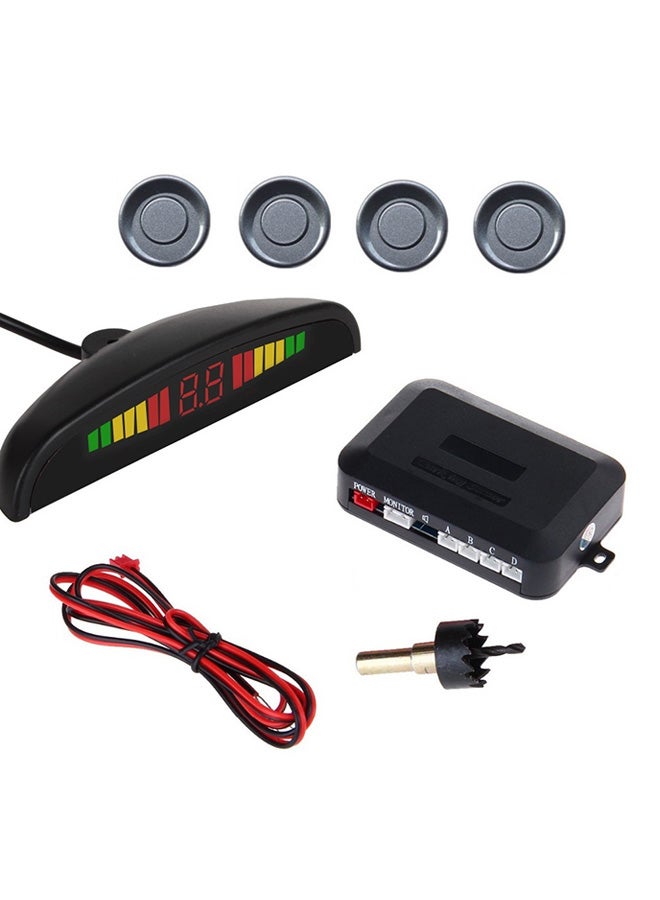 LED Display Car Radar Kit With 4 Parking Sensors