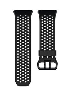 Fitbit Leather Ionic Accessory Sport Band Large Black  - Image 1