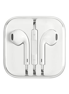 Generic In-Ear Wired Earphones With Remote White  - Image 2