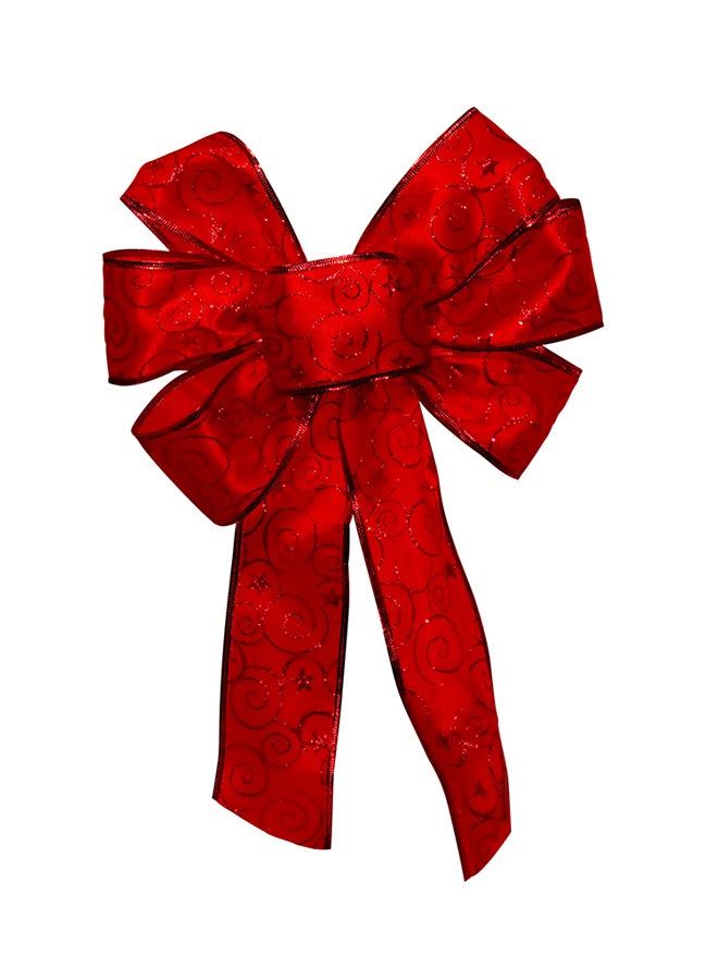 CHRISTMAS MAGIC Christmas Bow Red 28centimeter 