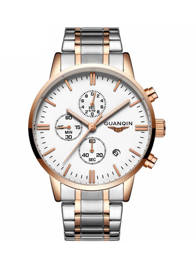 GUANQIN - Men's Water Resistant Stainless Steel Casual Analog Watch SW0021 - Image 1