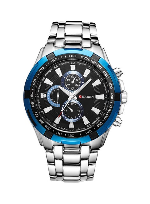 Men's Waters Resistant Stainless Steel Casual Chronograph Watch SW0106