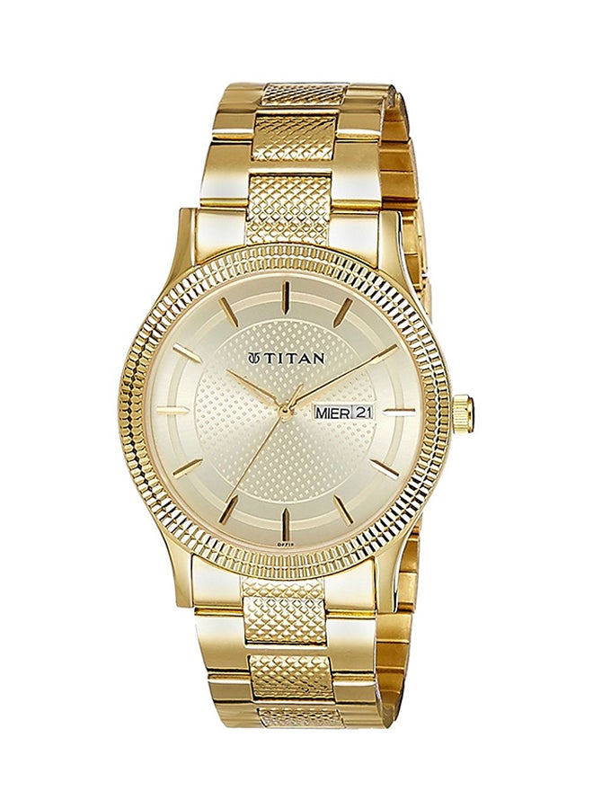 تيتان ساعة يد بعقارب مقاومة للماء طراز 1650YM06 للرجال - Image 1