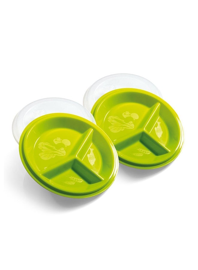 Precise Portions Pack Of 4 Go Healthy Travel Set Green/White 0.5kg  - Image 1