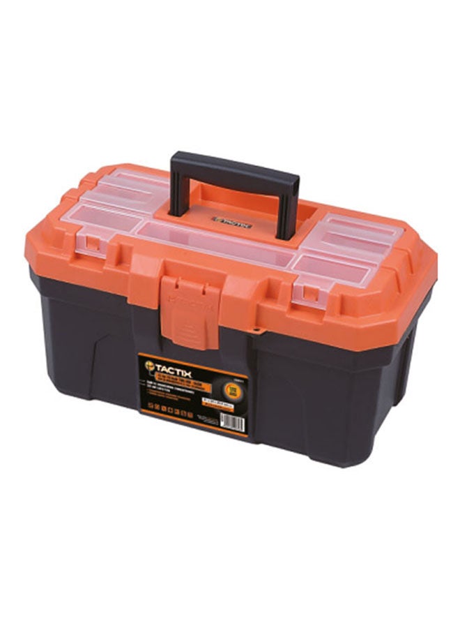 Tactix Tool Box Orange/Black 16inch