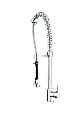 Spring Pullout Kitchen Sink Mixer Silver Standard - v1509994395/N12644206A_1