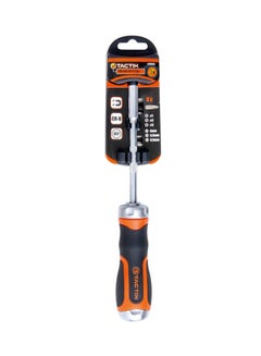 7-In- 1 Ratchet Screwdriver With Bits,  205245 Orange/Black/Silver Standard