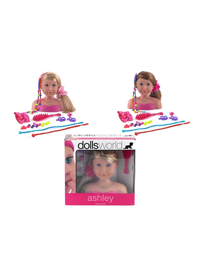 Ashley Fashionable Styling Head Play Set – Premium Quality Hair Styling Toy for Kids, Endless Styling Fun, Elegant Design, Perfect Gift for Kids Girls Aged 3+
