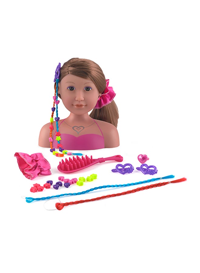 Ashley Fashionable Styling Head Play Set – Premium Quality Hair Styling Toy for Kids, Endless Styling Fun, Elegant Design, Perfect Gift for Kids Girls Aged 3+