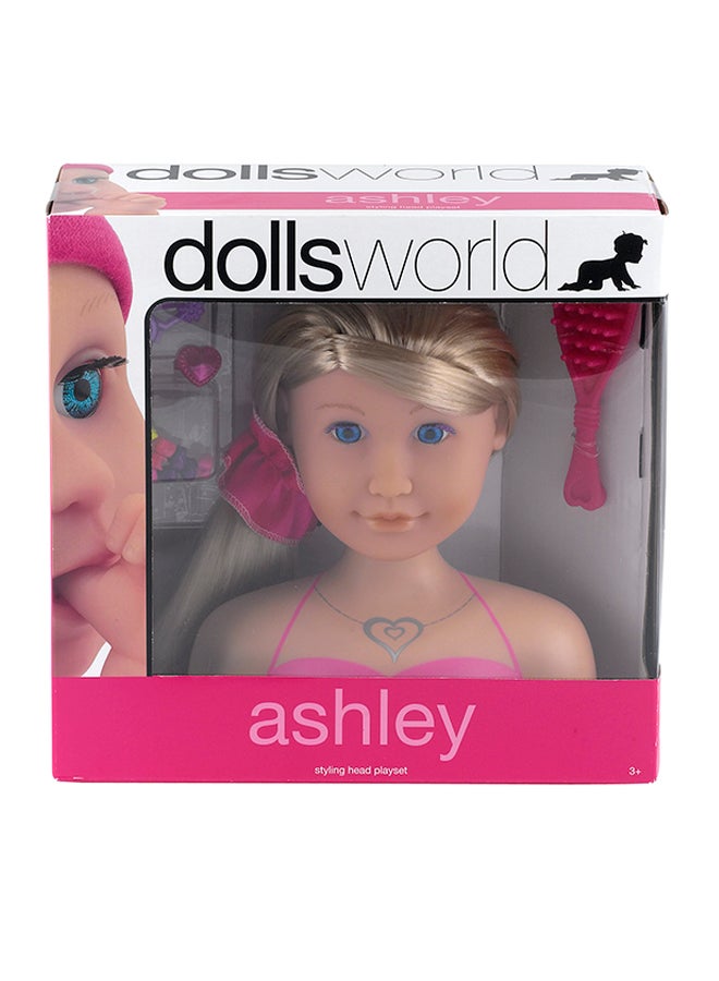 Ashley Fashionable Styling Head Play Set – Premium Quality Hair Styling Toy for Kids, Endless Styling Fun, Elegant Design, Perfect Gift for Kids Girls Aged 3+