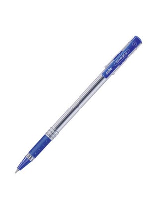 Cello 50-Piece Fine Grip Ballpoint Pen Clear/Blue Best Price UAE