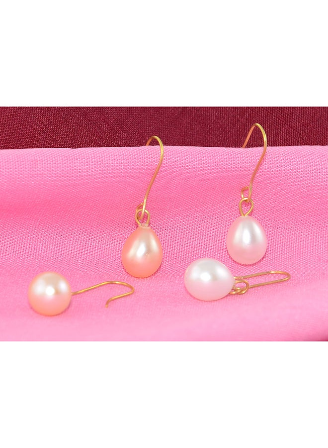 Vera Perla Pair Of 2 10 Karat Gold Pearl Earrings - Image 3