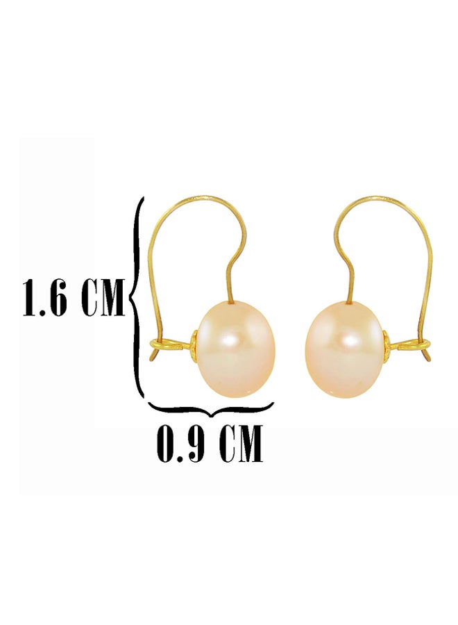 Vera Perla 18 Karat Gold Pearl Earrings - Image 3