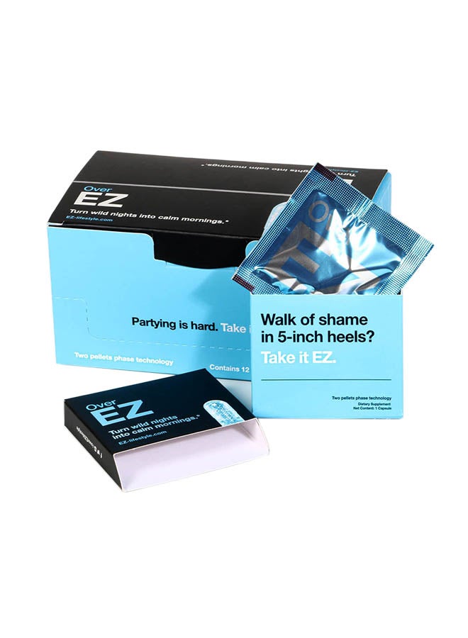 OVER-EZ - Hangover Prevention Supplement 12 Pack - Image 1