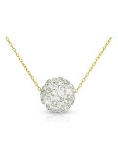10k Gold Crystal Necklace