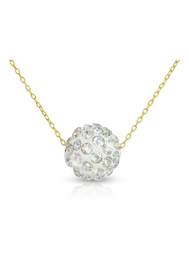 Vera Perla - 10k Gold Crystal Necklace - Image 1