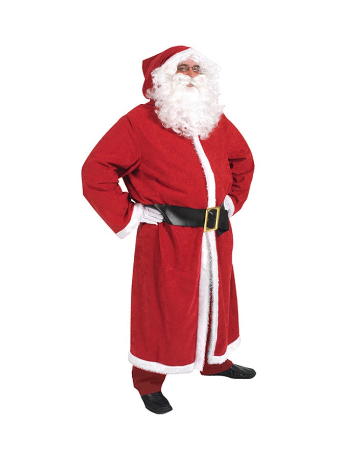 CHRISTMAS MAGIC Long Jacket Santa Claus Costume Suit One Size 