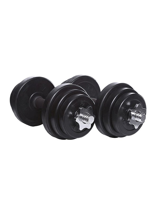 TA SPORTS Set Of 2 Exercise Rubber Dumbbells 2x10kg  - Image 1