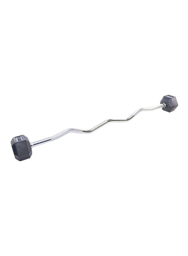 Hex Barbell With Curl Bar 15 kg