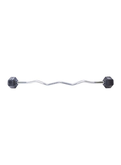 Hex Barbell With Curl Bar 15 kg