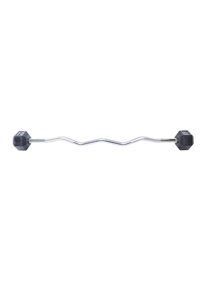 Hex Barbell With Curl Bar 15 kg