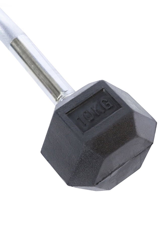 TA SPORTS Hex Barbell With Curl Bar - 10kg - Image 3