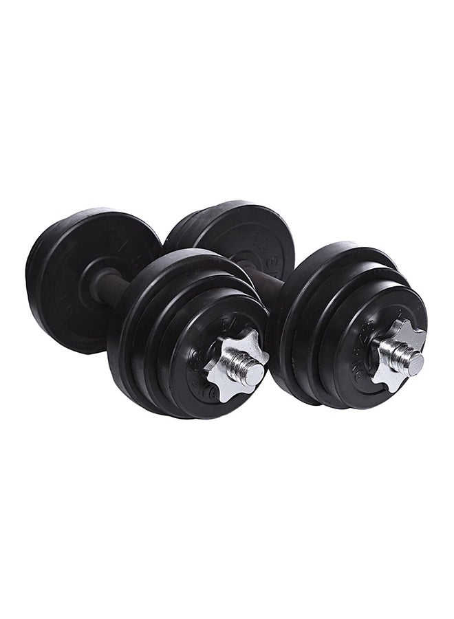 TA SPORTS Set Of 2 Exercise Rubber Dumbbells 2x10kg  - Image 2