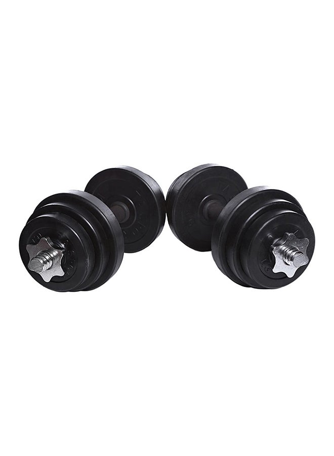 TA SPORTS Set Of 2 Exercise Rubber Dumbbells 2x10kg  - Image 3