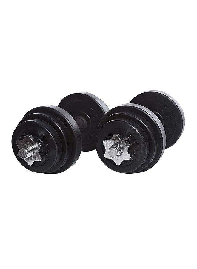 TA SPORTS Set Of 2 Exercise Rubber Dumbbells 2x10kg  - Image 4
