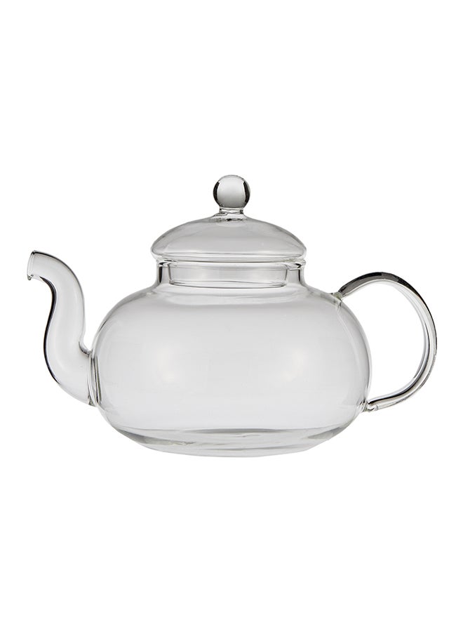 Goldedge Glass Teapot Burner With 6 Glasses Set Clear 800ml - Image 2