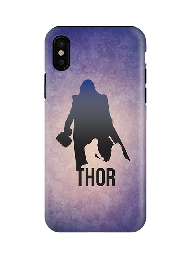 Stylizedd Polycarbonate Dual Layer Tough Case Cover Matte Finish For Apple iPhone X Thor vs Thor - Image 1