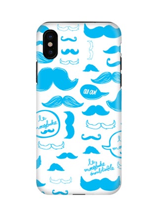 Polycarbonate Dual Layer Tough Case Cover Matte Finish For Apple iPhone X Le Moustache - v1510469573/N12694275A_1